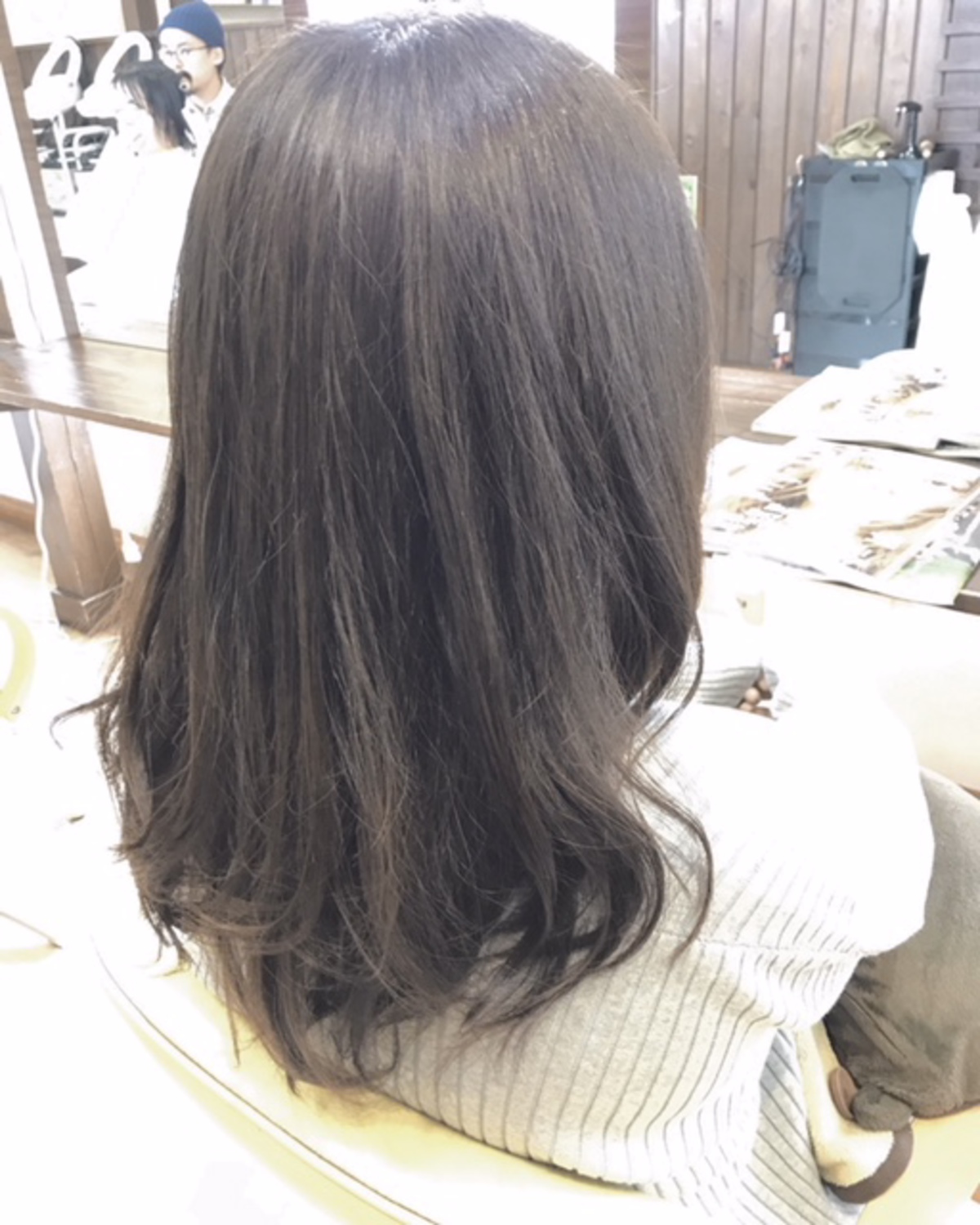 ブリーチなしアッシュベージュ 茨城県古河市にある美容室 Hair Make Ao 髪と頭皮のトリートメント