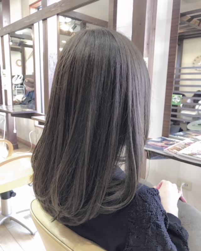 ブリーチなしアッシュグレー 茨城県古河市にある美容室 Hair Make Ao 髪と頭皮のトリートメント